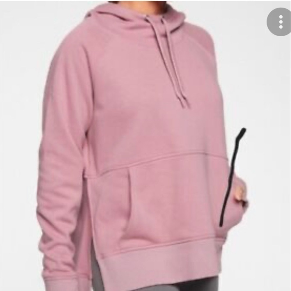 Athleta pink hooded sweatshirt size XS